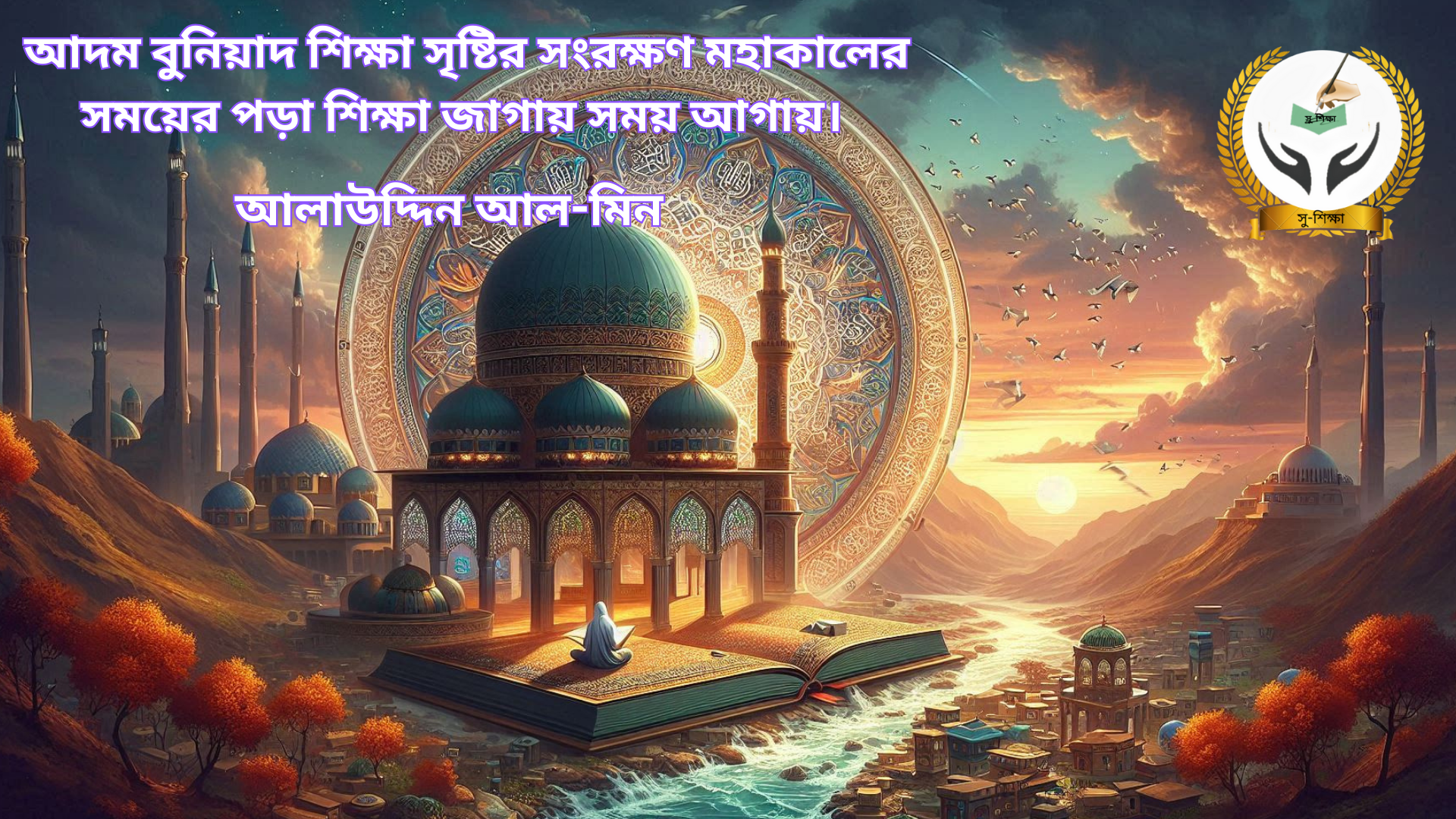 আদম বুনিয়াদ শিক্ষা সৃষ্টির সংরক্ষণ মহাকালের সময়ের পড়া শিক্ষা জাগায় সময় আগায়
