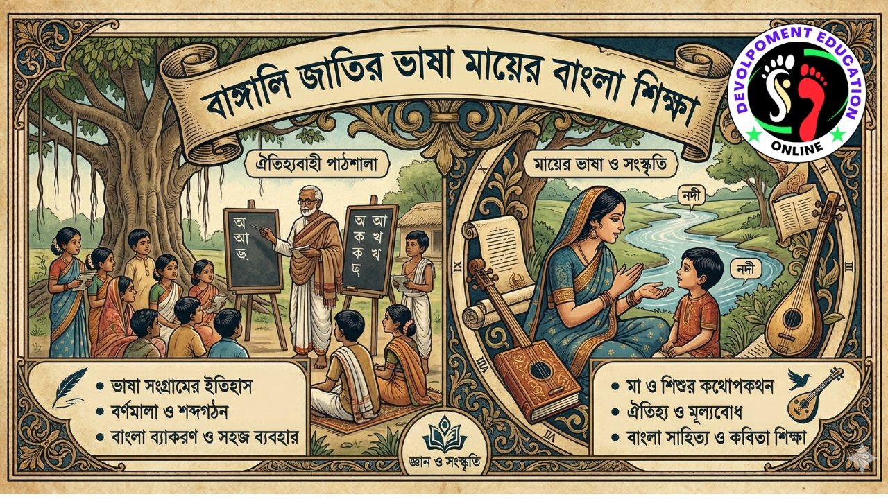 বাঙ্গালি জাতির ভাষা মায়ের বাংলা শিক্ষা